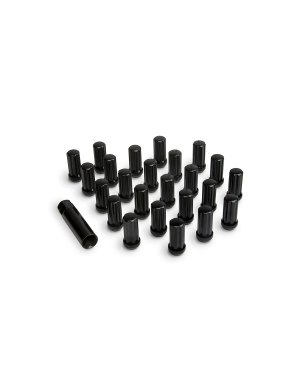 Zestaw nakrętek kół ICON ALLOYS Black - 14x1.5 / 24 szt. z kluczem