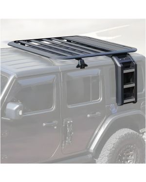 Bagażnik Platforma Aluminiowa z Drabinką Teleskopową Wrangler JL 2 Drzwi