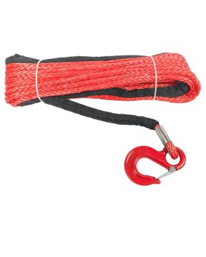 Lina Wyciągarki z Hakiem OFM 12mm X 28m, Czerwona