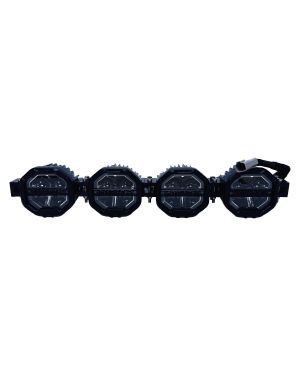 Zestaw 4 Lamp 4'' Z Wiązkami I Mocowaniem, Światło Białe, Biały + Żółty DRL